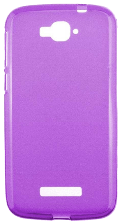 Coque silicone unie compatible Givré Violet Alcatel One Touch Pop C7