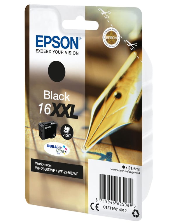 EPSON Cartouche dencre T1681 Stylo Plume C13T16814012 - vue 5
