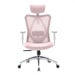 Silla ergonómica SIHOO M18 - Soporte de 4 puntos - Malla transpirable - Ajustable - Para 1,68-1,88m - Máx. 150kg - Certificado BIFMA - Rosa