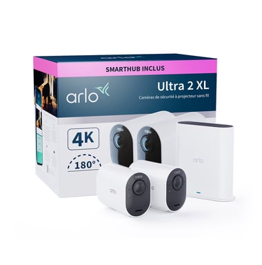 Arlo Caméra de surveillance extérieure Ultra 2 XL, pack de 2