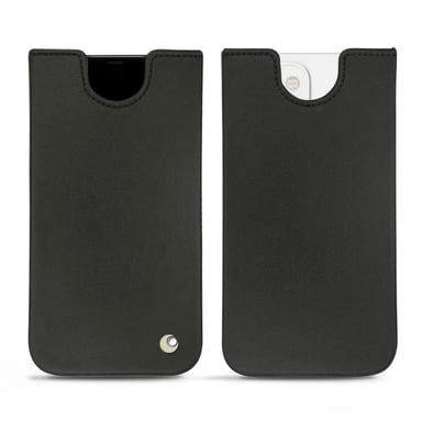 Pochette cuir Apple iPhone 13 - Pochette - Noir - Cuir lisse