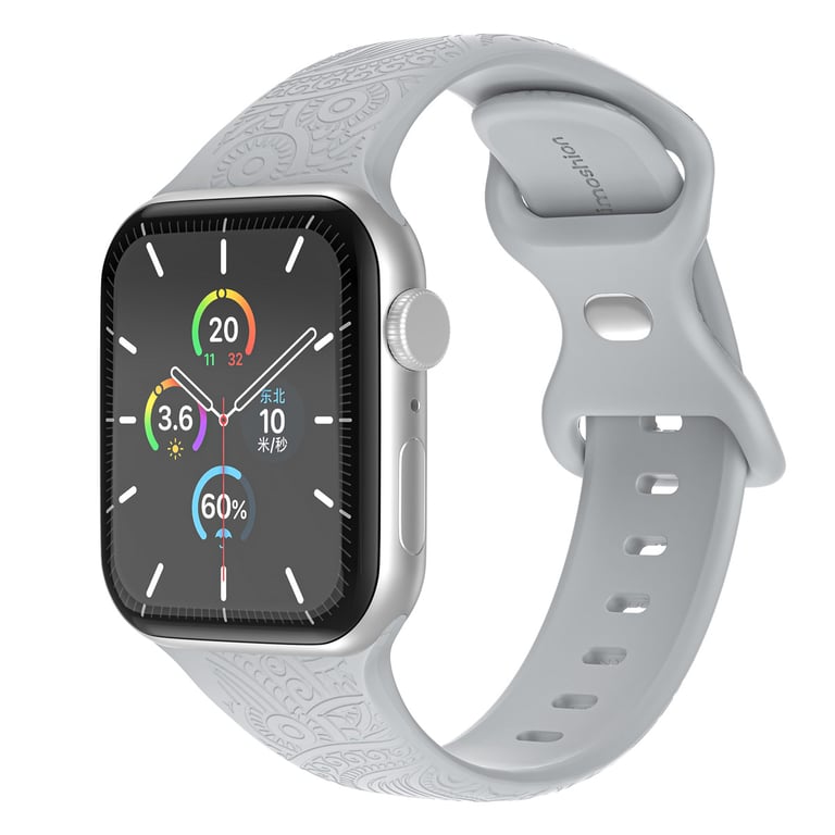 imoshion Bracelet en silicone gravé pour 'Apple Watch Series 1 9 / SE 384041 mm | Series 10 42 mm Neuf - vue 7