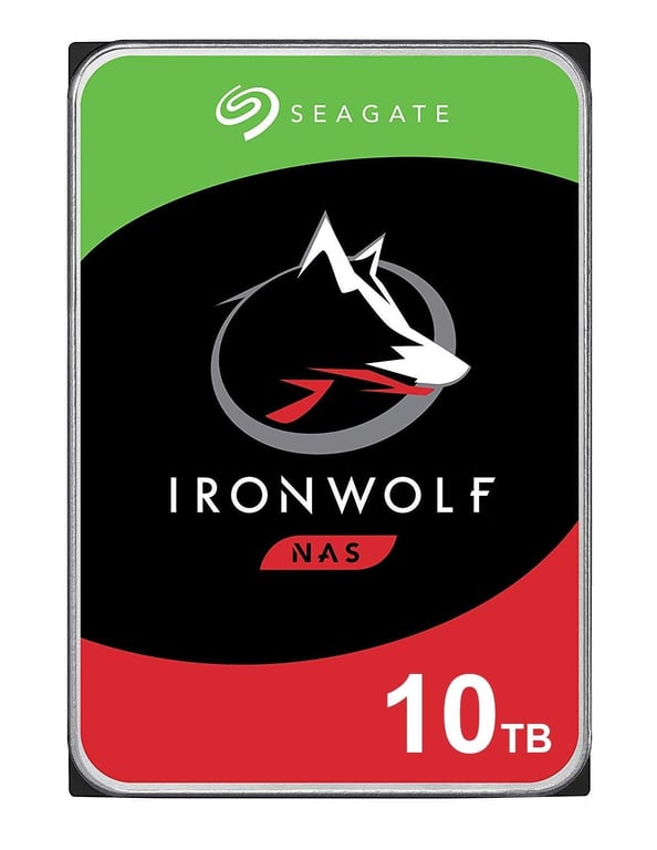 Seagate NAS HDD IronWolf disque dur 10 To 7200 tr/min 256 Mo 3.5  Série ATA III - Neuf