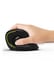 Port Connect Ratón ergonómico con USB-A / USB-C 2,4 Ghz inalámbrico recargable Bluetooth bola direccional Negro