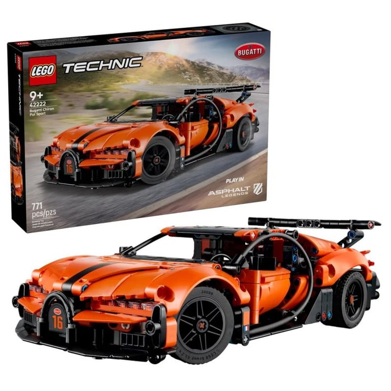 LEGO TECHNIC 42222 Bugatti Chiron Pur Sport Hyper Car - Neuf