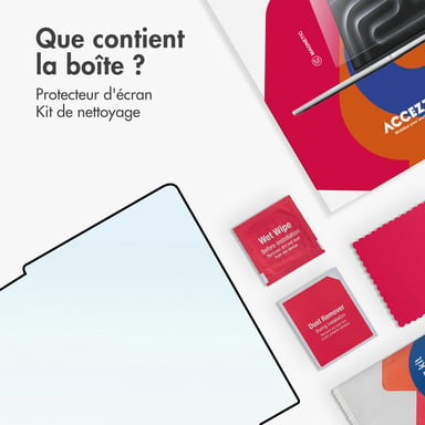 Accezz Protecteur d'écran en verre trempé pour l'Apple MacBook Air 13 pouces (2022 / 2024 M3 / 2025 M4 / 2026 M5)