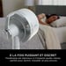 FlexBreeze, Ventilateur ultra-rapide avec ou sans fil, Blanc