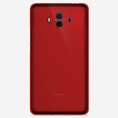 Coque silicone unie compatible Givré Rouge Huawei Mate 10