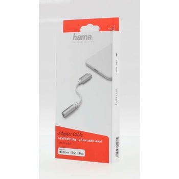 Adaptateur Lightning sur port audio 3, 5 mm, blanc