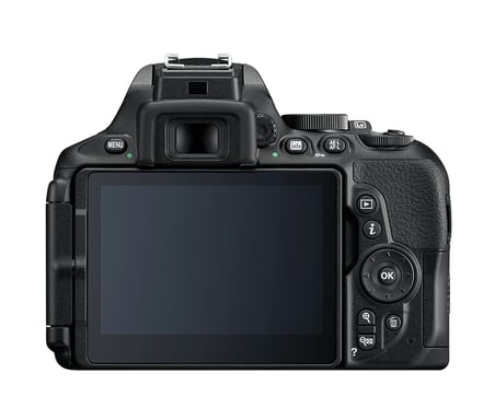 Nikon D5600 + AF-P DX 18-55 mm VR + kit fotocamera reflex SD da 16 GB 24,2 MP CMOS 6000 x 4000 pixel Nero