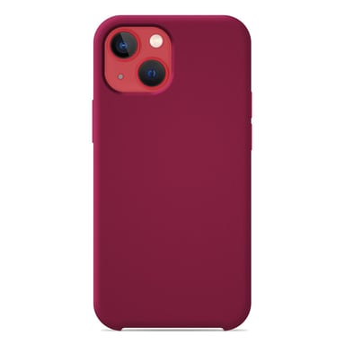 Coque silicone unie Soft Touch Rouge compatible Apple iPhone 13