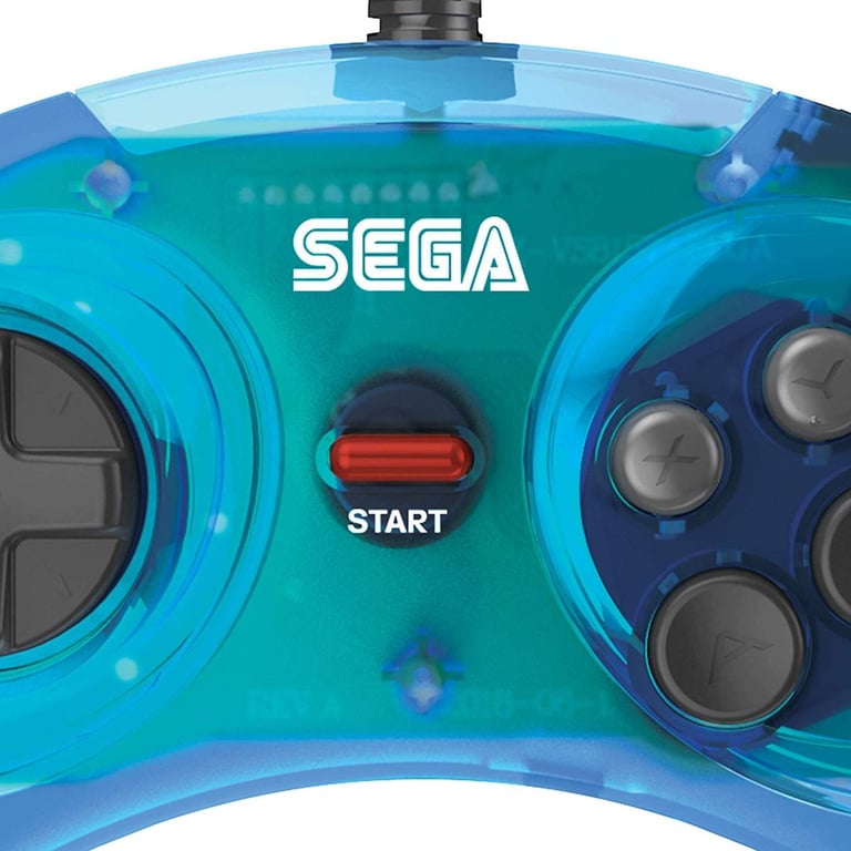 Retrobit - SEGA Mega Drive 6 botones USB SEGA Megadrive Mini - Azul -  Microsoft