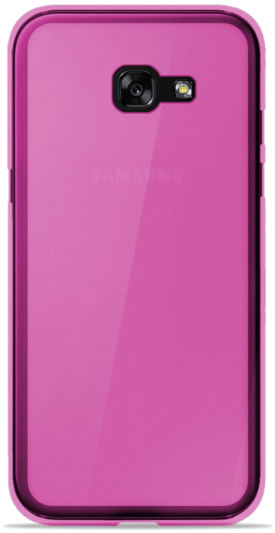 Coque silicone unie compatible Givré Rose Samsung Galaxy A5 2017