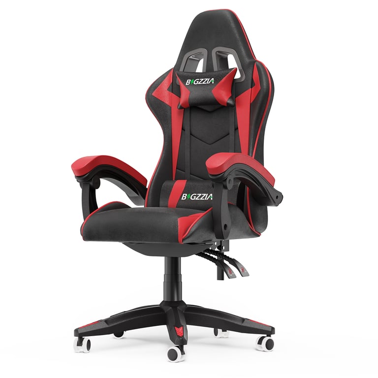 Chaise de jeu inclinable à dossier haut en cuir PU avec appui tête et support lombaire Neuf - vue 7