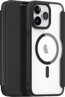 Folio renforcé MagSafe iPhone 15 Pro 2m Noir + Garantie à vie Force Case