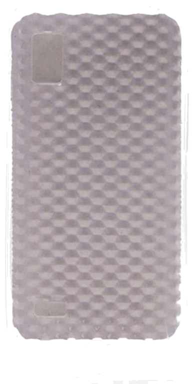 Coque silicone unie compatible Givré Blanc LG Optimus L9