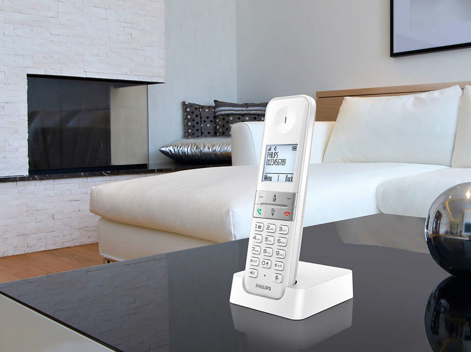 Téléphone Fixe Philips D4701 – DECT, Mains Libres, Blocage d'Appels - vue 6