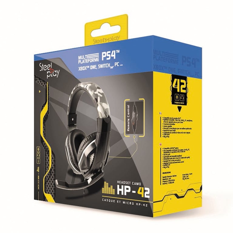Steelplay Casque Filaire Stereo HP42 Camo Neuf - vue 2