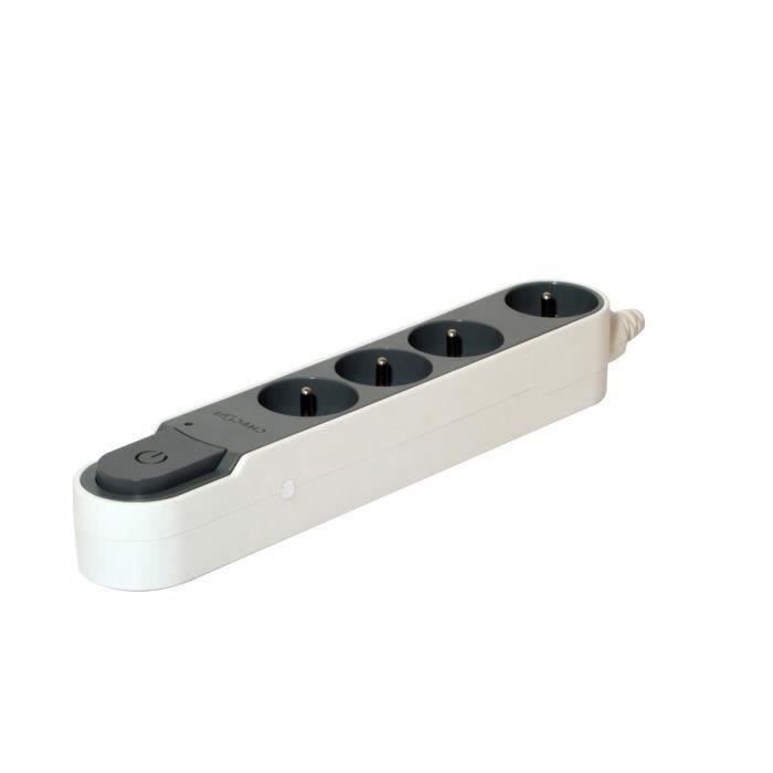CHACON Bloc multiprise parafoudre avec interrupteur 4 prises 3m - vue 1