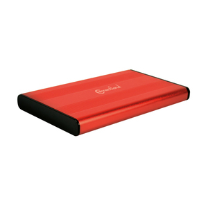 Connectland BE-USB3-2519-RED Boîtier de disques de stockage Boîtier disque dur/SSD Rouge 2.5''