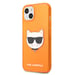 Custodia Karl Lagerfeld per iPhone 13 mini 5,4'' Arancione Glitter Choupette Fluo