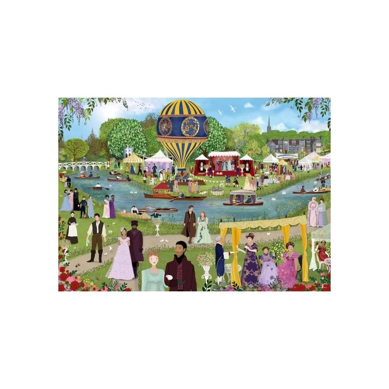 Puzzle 1000 pièces : Voir et être vu Bridgerton Ravensburger France - vue 6