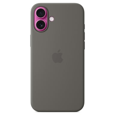 Apple Coque en silicone avec MagSafe pour iPhone 16 Plus - Gris minéral Apple (brand) iPhone 16 Plus