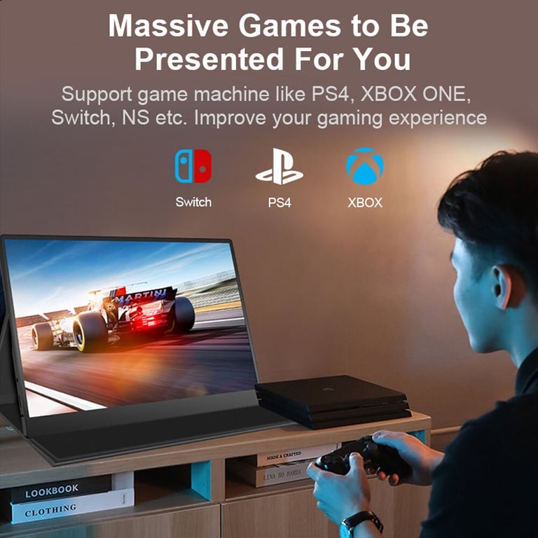 Écran PC FOPO S6 15 6 Full HD 60Hz IPS USB C Mini HDMI - vue 4