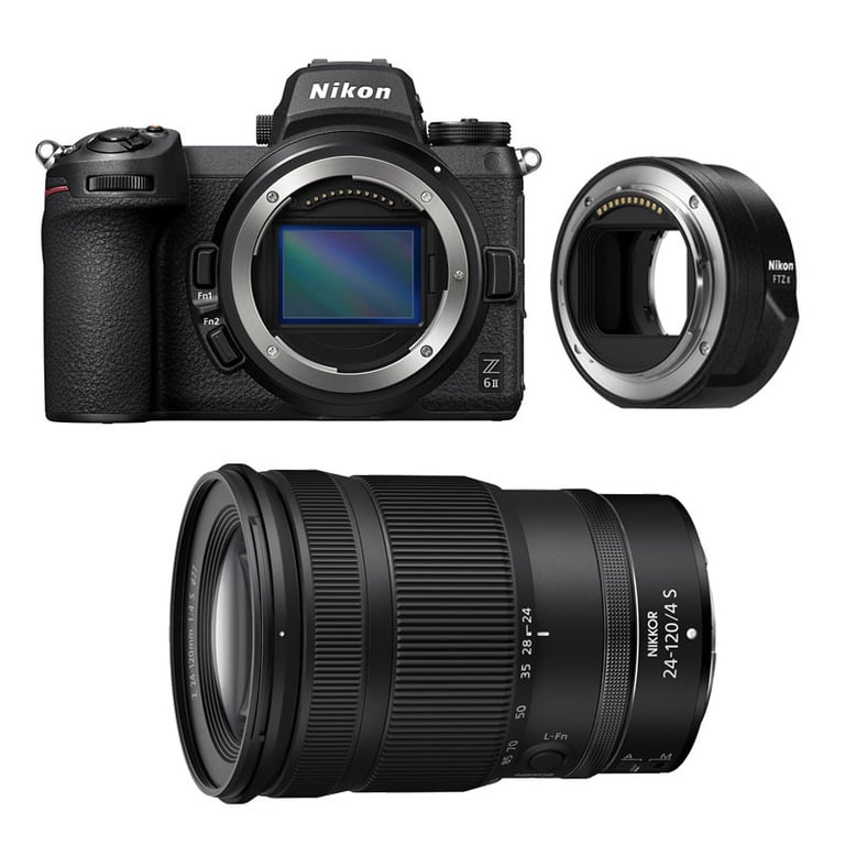 Appareil Photo Hybride Nikon Z6 II + Objectif Z 24-120mm f/4 S + Adaptateur FTZ II – 24.5 Mpixels - vue 2