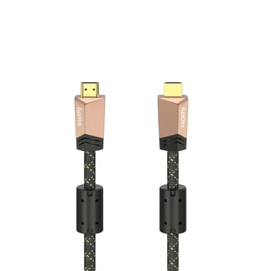 Câble HDMI Premium avec Ethernet, mâle - mâle, ferrite, métal, 0,75 m