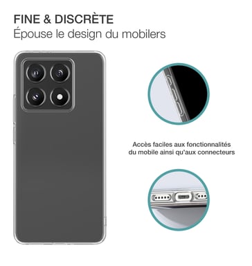 Coque Xiaomi 14T Transparente Bigben