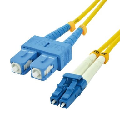 MCL FJOS2/SCLC-15M Cable de fibra óptica e InfiniBand SC LC Amarillo
