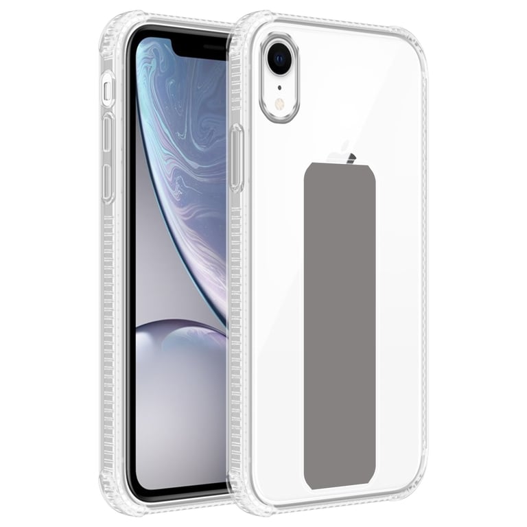 Coque pour Apple iPhone XR en GRIS Housse de protection Étui en silicone  TPU flexible avec support et fonction stand - Cadorabo
