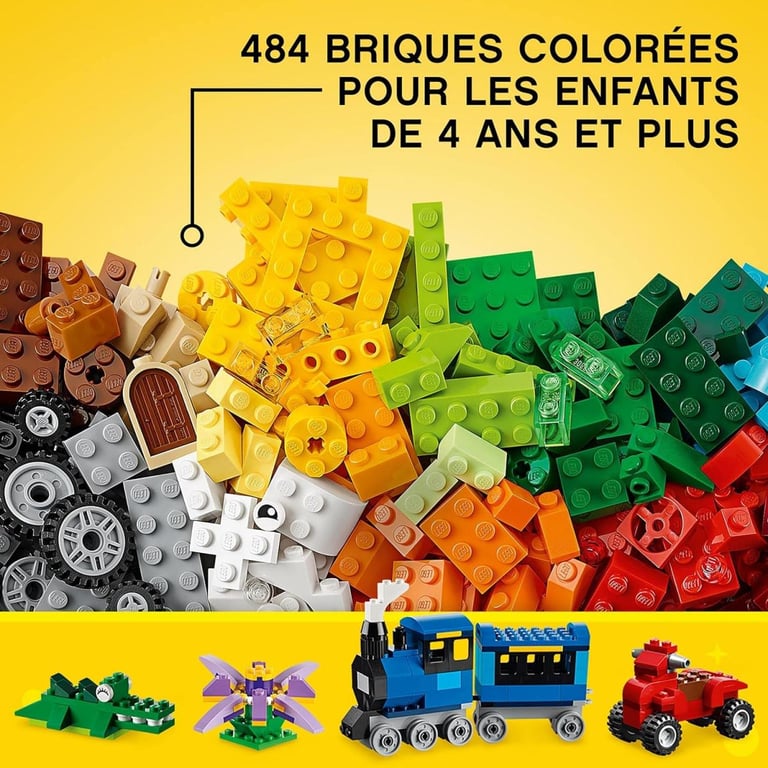 Boîte de Briques Créatives LEGO Classic - 35 Couleurs pour Tous les Âges - Neuf