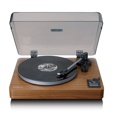 Lenco LBTA-165WD Tocadiscos de tracción por correa Negro, Madera Automático