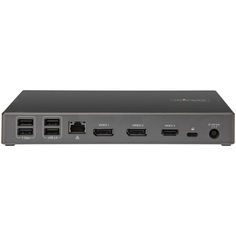 StarTech.com Dock USB C Station d'accueil USB Type C Triple Écrans 4K Alimentation DP 1.4 Alt Mode & DSC 2x DisplayPort 1.4HDMI 2.0 6xUSB 2x 10Gbps WindowsChrome Neuf - vue 2