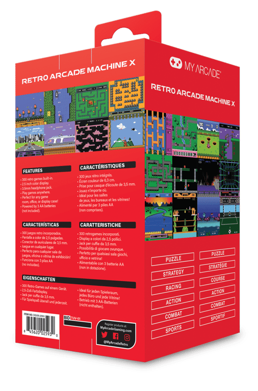 Console portable My Arcade Retro Machine X 300 jeux vidéo & - vue 5