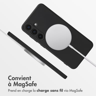 imoshion Coque Couleur avec MagSafe pour Samsung Galaxy S24 - Noir