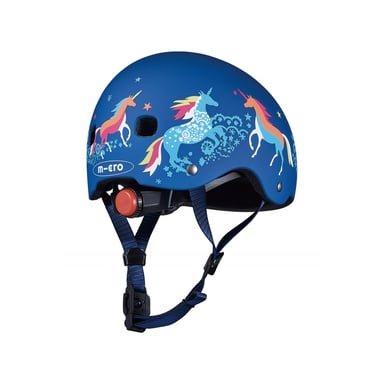 Casque de Velo et Trottinette Licorne avec Lumière LED et Boucle Magnétique - Taille S