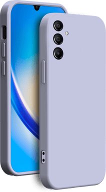 Samsung G A34 5G Funda de silicona + correa de mano a juego Lavanda Bigben