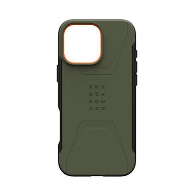 Coque pour iPhone 16 Pro Max MagSafe Motif Hexagonal Modèle Civilian Vert