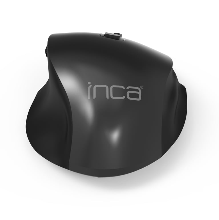 Inca IWM-515 souris Bureau Droitier Bluetooth + USB Type-A Laser 3600 DPI Noir - vue 4