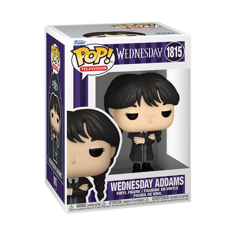 Figurine Funko Pop TV Wednesday Addams - vue 2