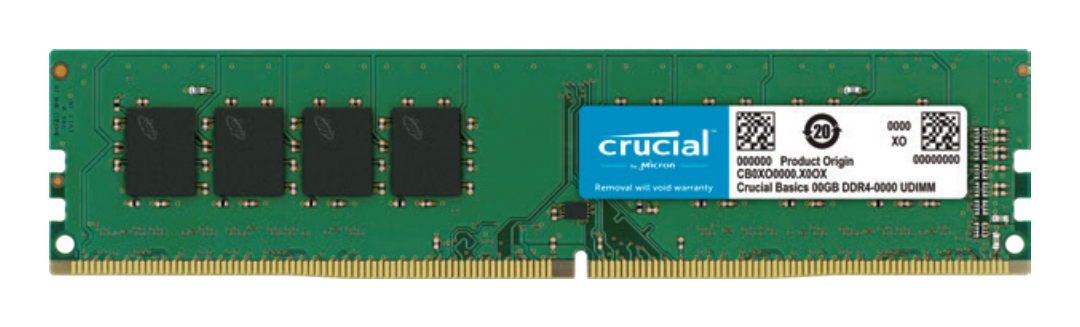 Crucial CB8GU3200 module de mémoire 4 Go 1 x 4 Go DDR4 3200 MT/ - vue 2