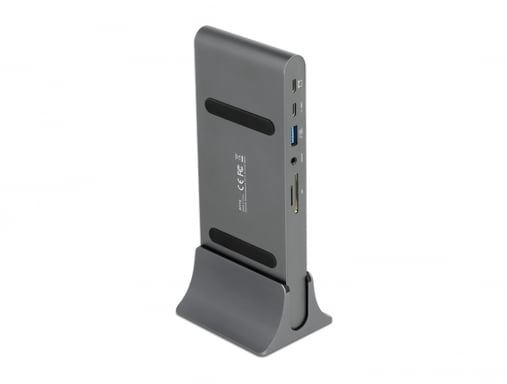 DeLOCK Docking Station USB Type-C DP 1.4 triplo display 4K - HDMI / DisplayPort / USB / LAN / SD / PD 3.0