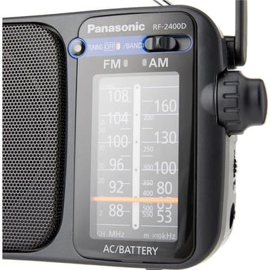 Panasonic RF-2400D Portable Analogique Noir