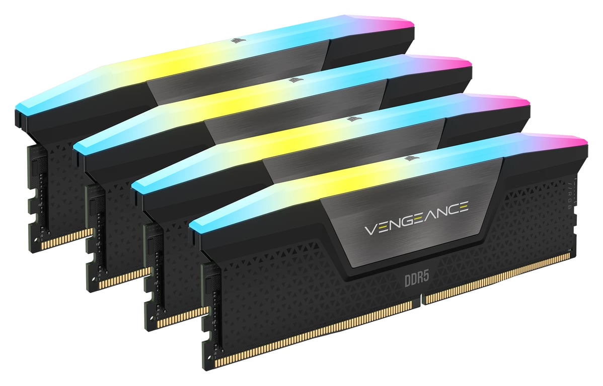 Corsair Vengeance RGB CMH96GX5M4B5600C40 module de mémoire 96 Go 4 x 24 Go DDR5 5600 MHz - Neuf