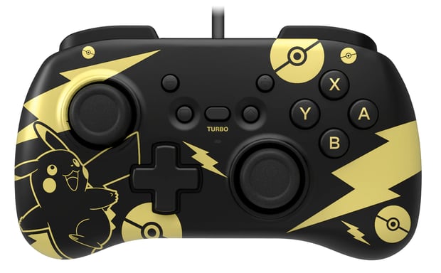 Hori HORIPAD Mini (Pokémon: Pikachu Black & Gold)