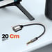 Adaptateur Audio Jack 3.5mm vers Double Jack 3.5mm Femelle Casque + Micro LinQ