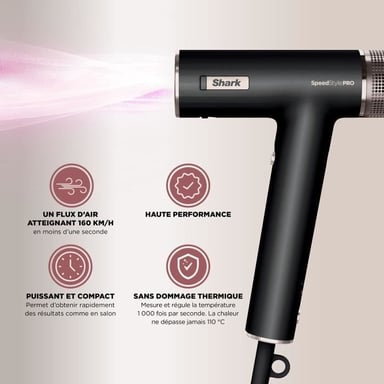 Secador de pelo - Shark - HD752EU - SpeedStyle Pro 5 en 1 - Difusor Defrizz Fast - 1750 W